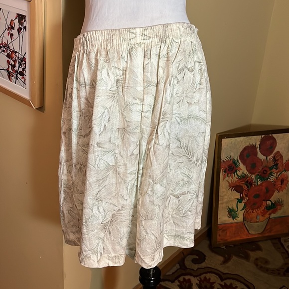 Vtg ALFRED DUNNER Size 16W Mid-wgt High Flexible Knit Pocket Flowing Long Short - Picture 4 of 15